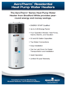 AeroTherm™ Series Heat Pump Water Heater